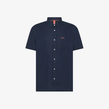 Sun68 Camicia uomo shirt linen beach s/s